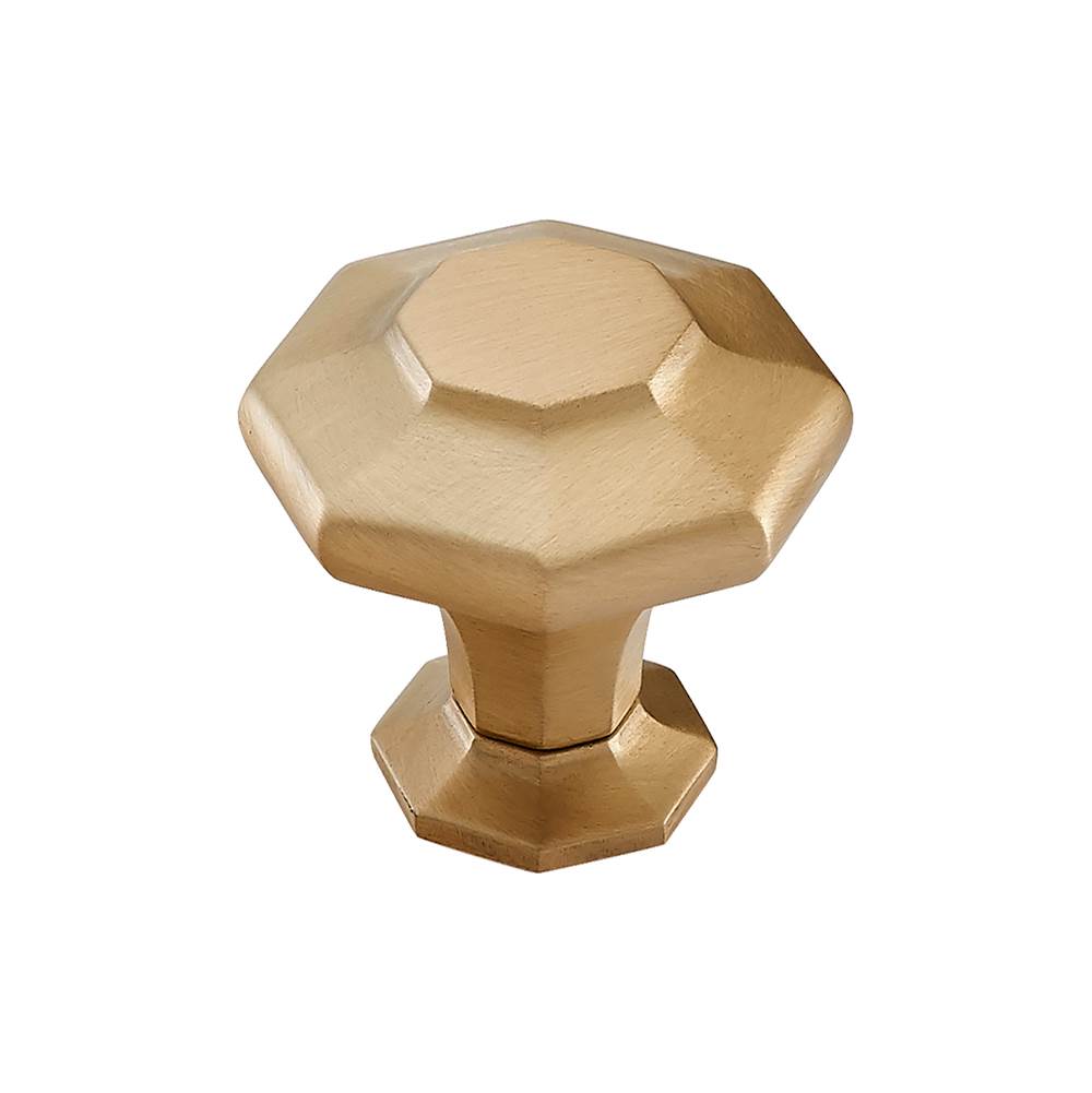 Vesta - Palazzo Knob 1 5/8 Inch Satin Brass - Satin Brass