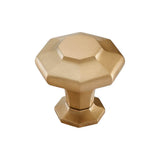 Vesta - Palazzo Knob 1 5/8 Inch Satin Brass - Satin Brass