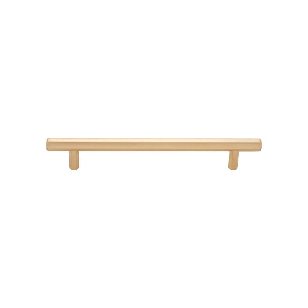 Vesta - Insignia Pull 6 5/16 Inch (c-c) Satin Brass - Satin Brass