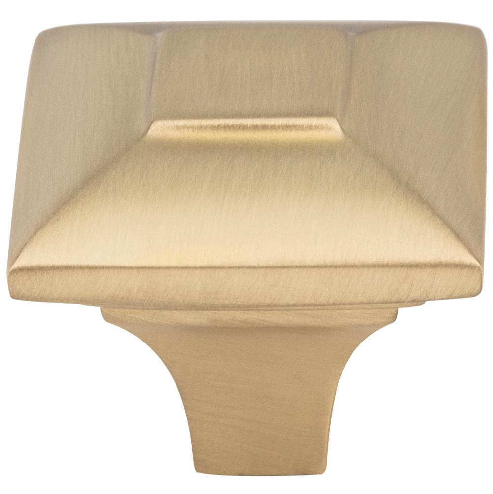 Vesta - Alston Knob 1 3/16 Inch Satin Brass - Satin Brass