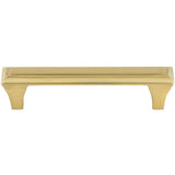 Vesta - Alston Pull 3 3/4 Inch (c-c) Satin Brass - Satin Brass