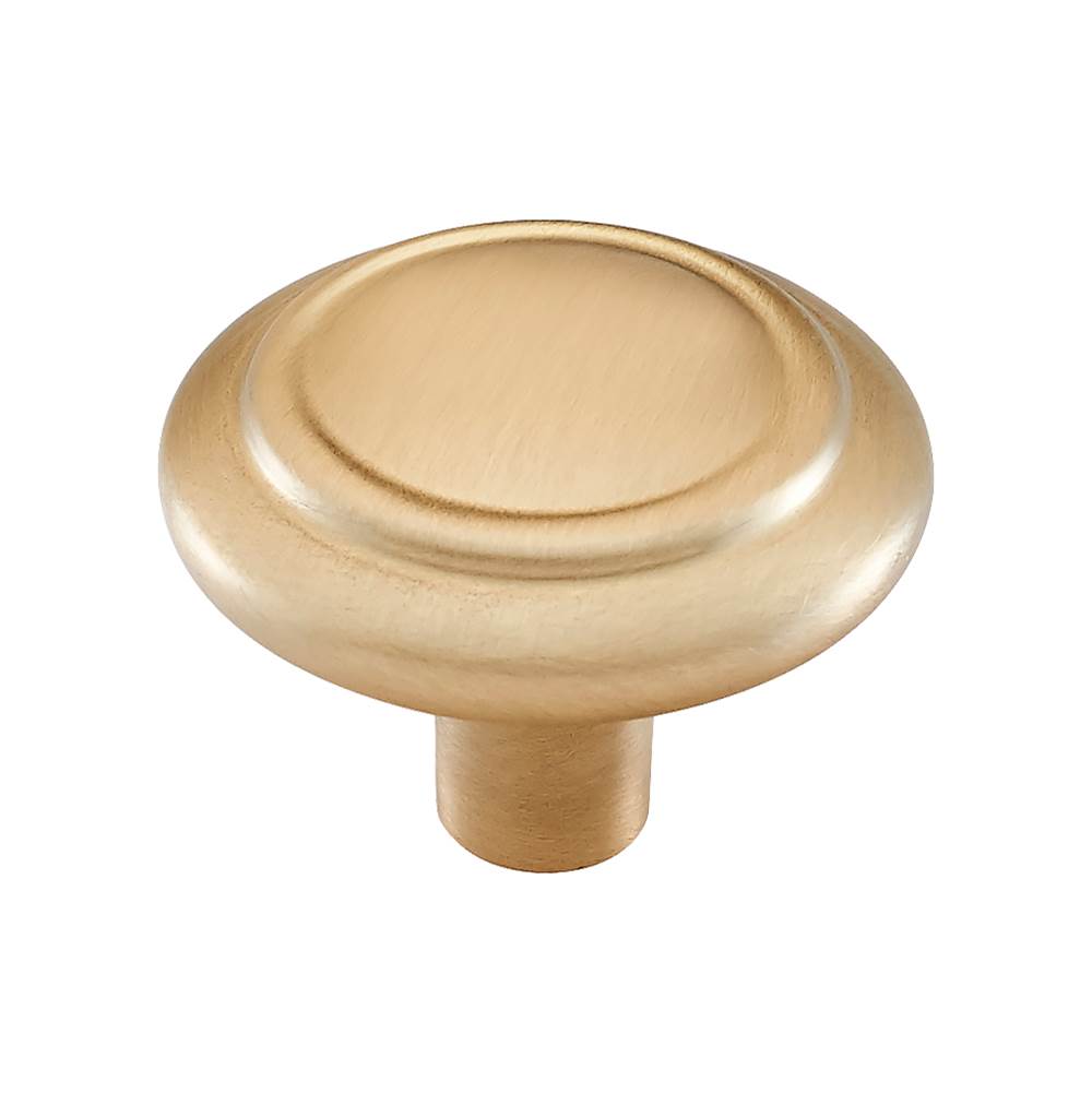 Vesta - Cala Knob 1 3/16 Inch Satin Brass - Satin Brass