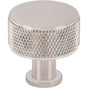 Vesta - Beliza Cylinder Knurled Knob 1 Inch Brushed Satin Nickel - Brushed Satin Nickel