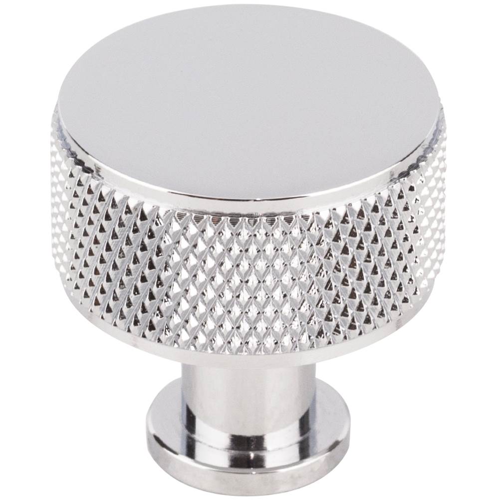 Vesta - Beliza Cylinder Knurled Knob 1 Inch Polished Chrome - Polished Chrome