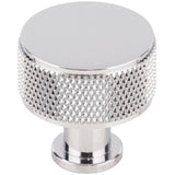 Vesta - Beliza Cylinder Knurled Knob 1 Inch Polished Chrome - Polished Chrome