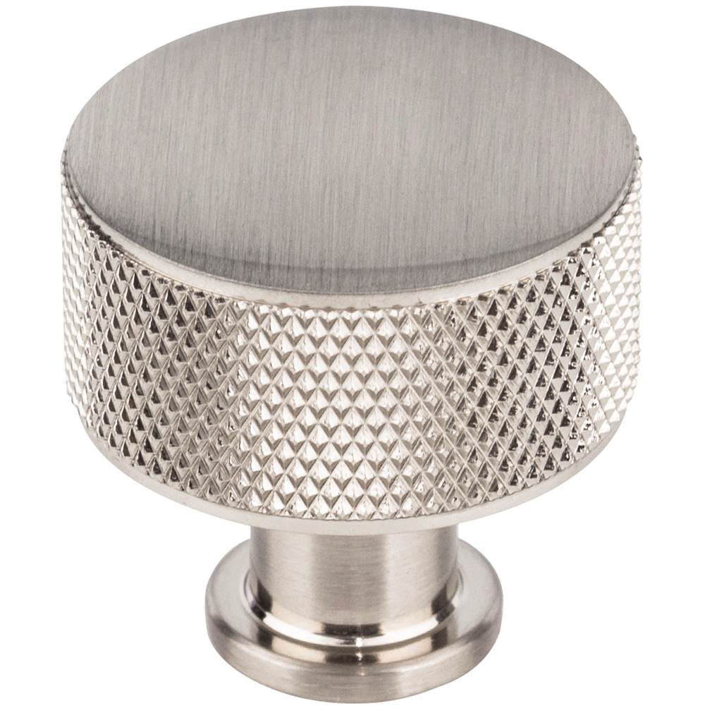 Vesta - Beliza Cylinder Knurled Knob 1 1/8 Inch Brushed Satin Nickel - Brushed Satin Nickel