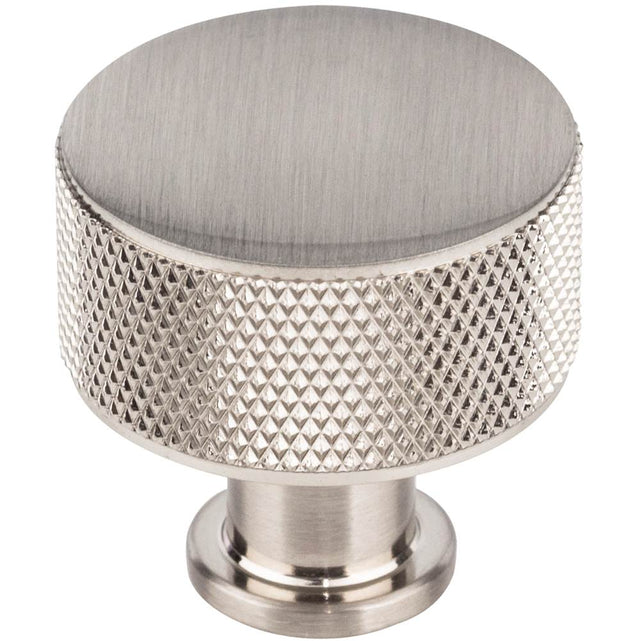 Vesta - Beliza Cylinder Knurled Knob 1 1/8 Inch Brushed Satin Nickel - Brushed Satin Nickel