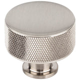 Vesta - Beliza Cylinder Knurled Knob 1 3/8 Inch Brushed Satin Nickel - Brushed Satin Nickel