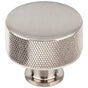 Vesta - Beliza Cylinder Knurled Knob 1 3/8 Inch Brushed Satin Nickel - Brushed Satin Nickel