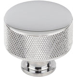 Vesta - Beliza Cylinder Knurled Knob 1 3/8 Inch Polished Chrome - Polished Chrome