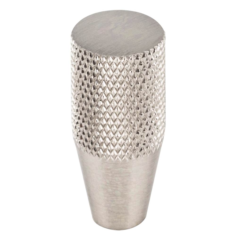 Vesta - Beliza Conical Knurled Knob 1/2 Inch Brushed Satin Nickel - Brushed Satin Nickel