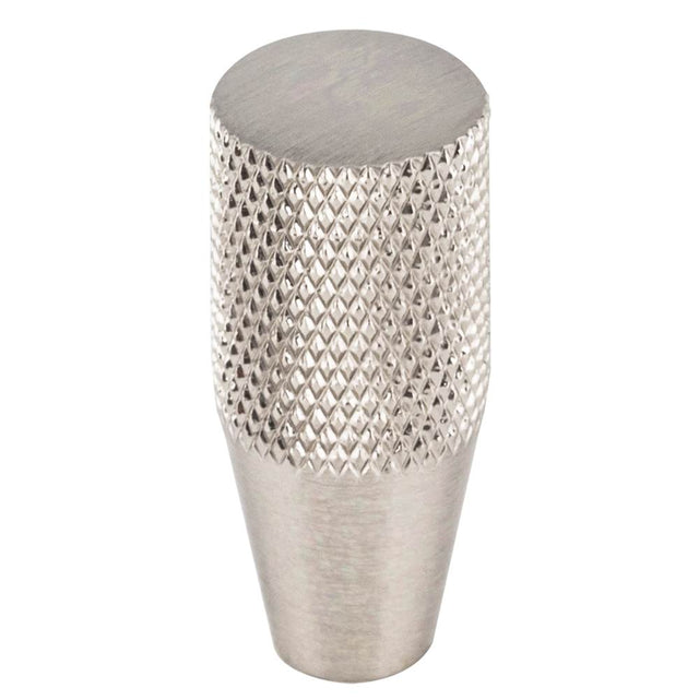 Vesta - Beliza Conical Knurled Knob 1/2 Inch Brushed Satin Nickel - Brushed Satin Nickel