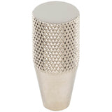 Vesta - Beliza Conical Knurled Knob 1/2 Inch Polished Nickel - Polished Nickel