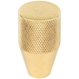 Vesta - Beliza Conical Knurled Knob 3/4 Inch Polished Brass - Polished Brass
