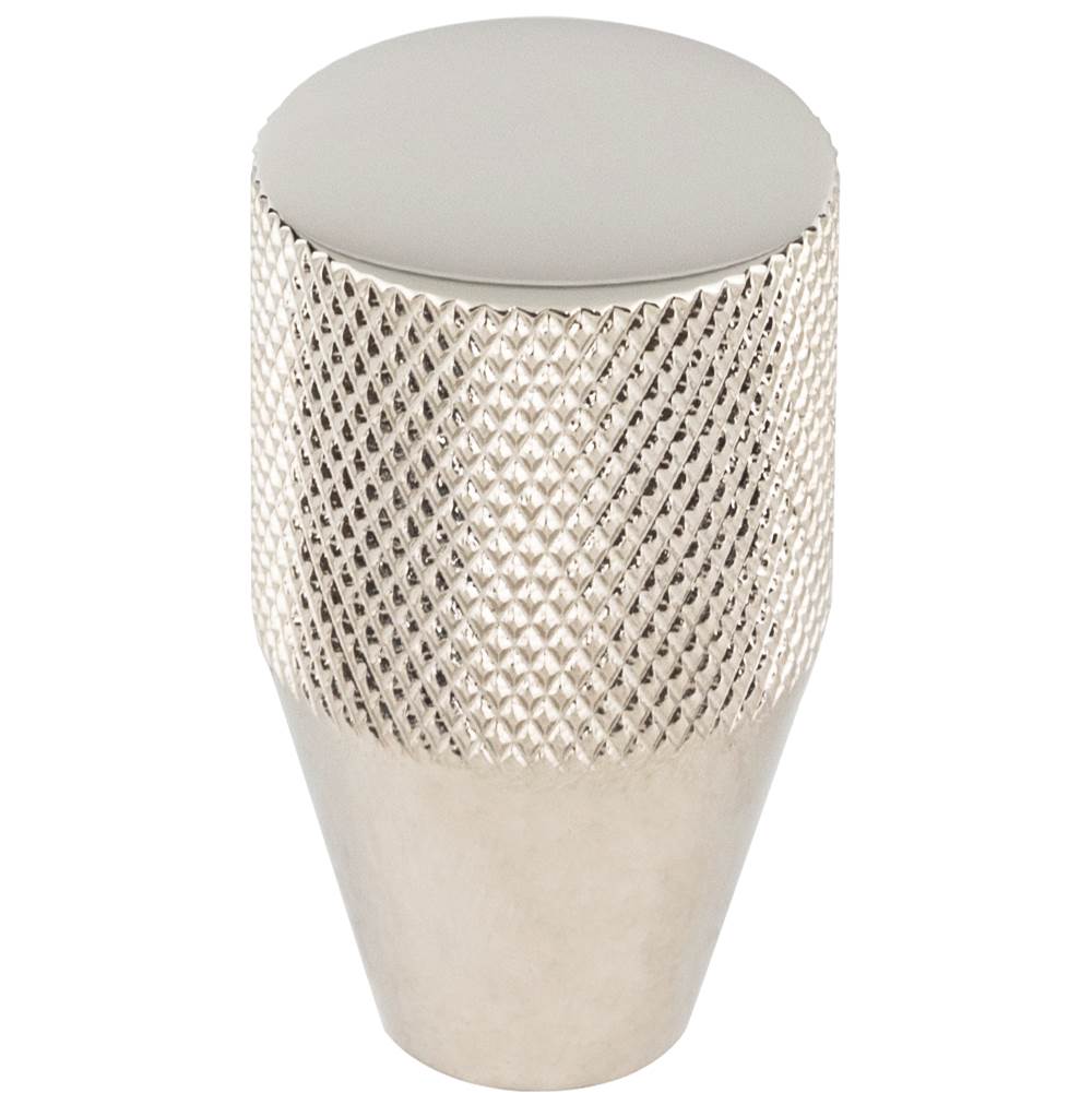 Vesta - Beliza Conical Knurled Knob 3/4 Inch Polished Nickel - Polished Nickel