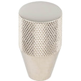 Vesta - Beliza Conical Knurled Knob 3/4 Inch Polished Nickel - Polished Nickel