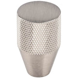 Vesta - Beliza Conical Knurled Knob 13/16 Inch Brushed Satin Nickel - Brushed Satin Nickel