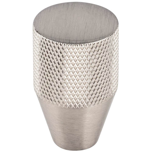 Vesta - Beliza Conical Knurled Knob 13/16 Inch Brushed Satin Nickel - Brushed Satin Nickel