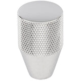 Vesta - Beliza Conical Knurled Knob 13/16 Inch Polished Chrome - Polished Chrome