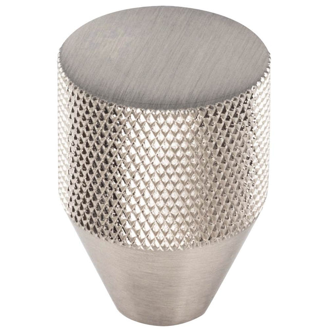 Vesta - Beliza Conical Knurled Knob 1 Inch Brushed Satin Nickel - Brushed Satin Nickel