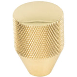 Vesta - Beliza Conical Knurled Knob 1 Inch Polished Brass - Polished Brass