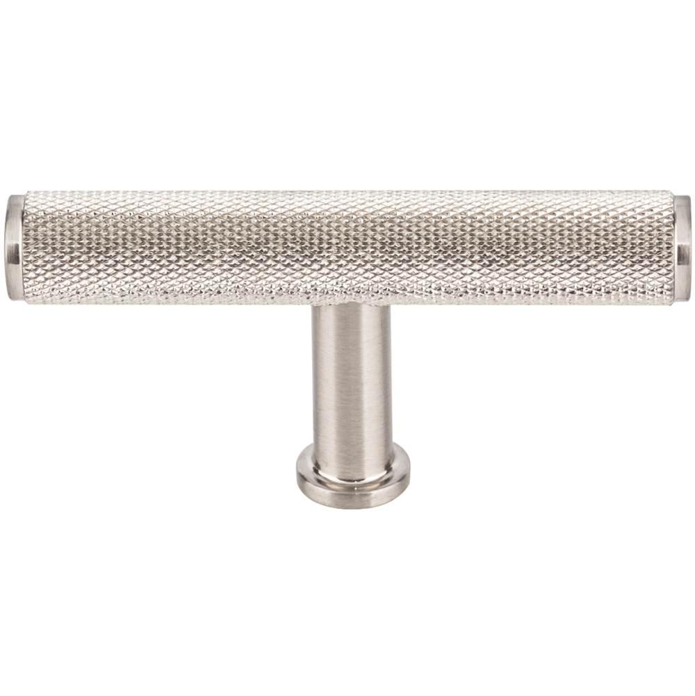 Vesta - Beliza Knurled T Knob 2 3/4 Inch Brushed Satin Nickel - Brushed Satin Nickel