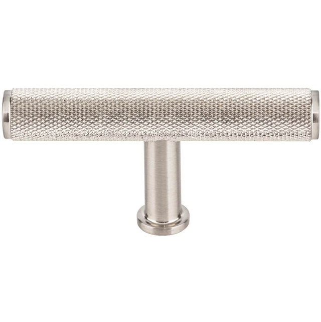 Vesta - Beliza Knurled T Knob 2 3/4 Inch Brushed Satin Nickel - Brushed Satin Nickel