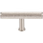 Vesta - Beliza Knurled T Knob 2 3/4 Inch Brushed Satin Nickel - Brushed Satin Nickel