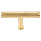 Vesta - Beliza Knurled T Knob 2 3/4 Inch Polished Brass - Polished Brass