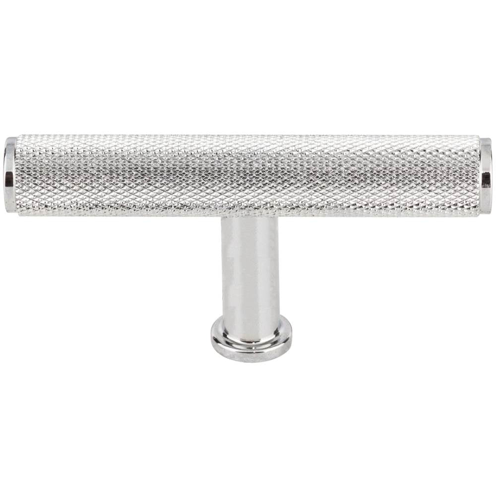 Vesta - Beliza Knurled T Knob 2 3/4 Inch Polished Chrome - Polished Chrome