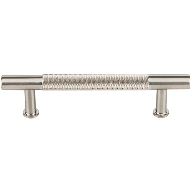 Vesta - Beliza Knurled Bar Pull 3 3/4 Inch (c-c) Brushed Satin Nickel - Brushed Satin Nickel