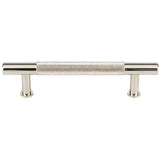 Vesta - Beliza Knurled Bar Pull 3 3/4 Inch (c-c) Polished Nickel - Polished Nickel