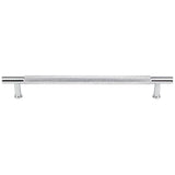 Vesta - Beliza Knurled Bar Pull 7 9/16 Inch (c-c) Polished Chrome - Polished Chrome
