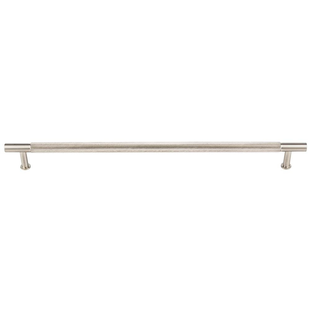 Vesta - Beliza Knurled Bar Pull 12 Inch (c-c) Brushed Satin Nickel - Brushed Satin Nickel