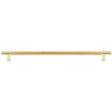 Vesta - Beliza Knurled Bar Pull 12 Inch (c-c) Polished Brass - Polished Brass