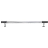 Vesta - Beliza Knurled Appliance Pull 12 Inch (c-c) Polished Chrome - Polished Chrome