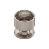 Vesta - FireSky Iron Tiger Eye Knob 1 1/8 Inch Brushed Satin Nickel Base - Brushed Satin Nickel
