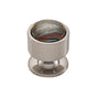 Vesta - FireSky Iron Tiger Eye Knob 1 1/8 Inch Brushed Satin Nickel Base - Brushed Satin Nickel