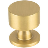 Vesta - Dante Knob 1 1/8 Inch Satin Brass - Satin Brass