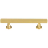 Vesta - Dante Pull 3 3/4 Inch (c-c) Satin Brass - Satin Brass
