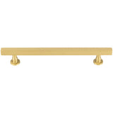 Vesta - Dante Pull 6 5/16 Inch (c-c) Satin Brass - Satin Brass