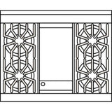 36''W./24''D. Gas Sealed Burner Range-4 Burners/Griddle-Antique Bronze
