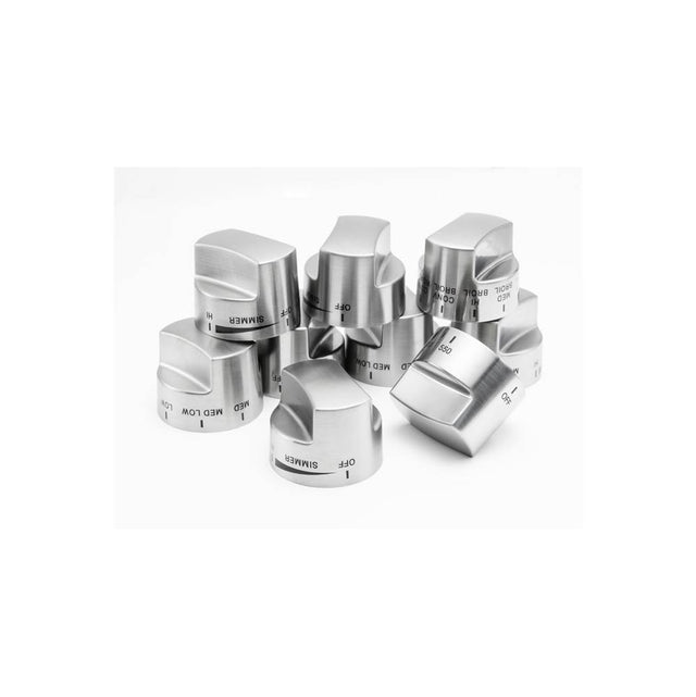 Viking - Stainless Knob Kit 7 Series DF Ranges/Rangetops 48'' - Stainless Steel
