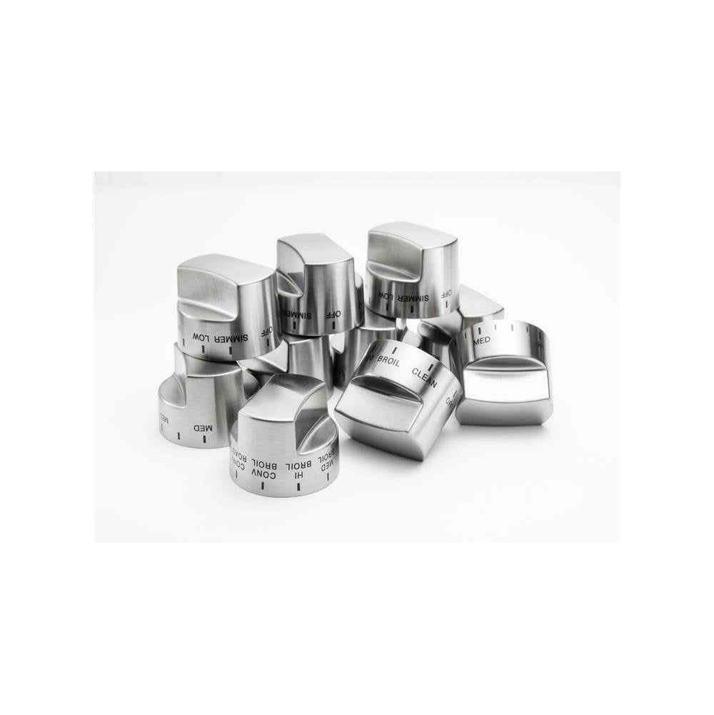 Viking - Stainless Knob kit for induction cooktops - Stainless Steel