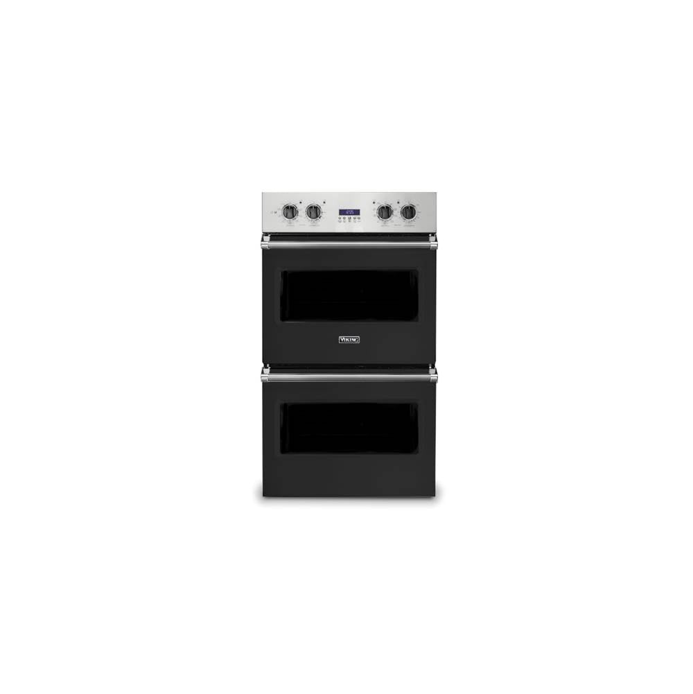 Viking - 30''W. Electric Double Thermal Convection Oven-Cast Black - Cast Black