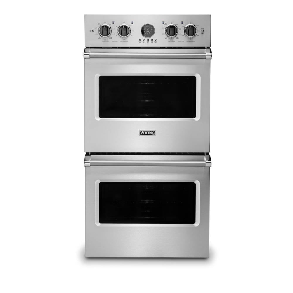 Viking - 27''W. Electric Double Thermal Convection Oven-Stainless - Stainless Steel