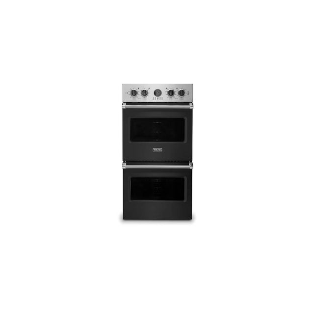 Viking - 27''W. Electric Double Thermal Convection Oven-Cast Black - Cast Black