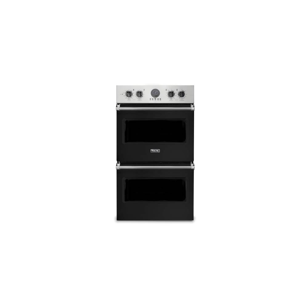 Viking - 30''W. Electric Double Thermal Convection Oven-Cast Black - Cast Black