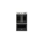 Viking - 30''W. French-Door Double Built-In Electric Thermal Convection Oven-Cast Black - Cast Black