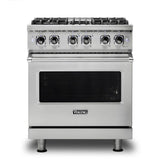 Viking - 30''W./24''D. Dual Fuel Self-Clean Sealed Burner Range-4 Burners-Stainless-LP - Stainless Steel